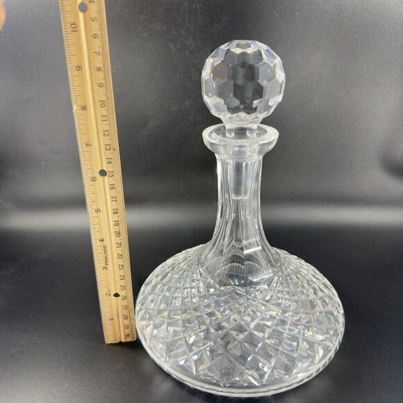 Waterford Clear Crystal Glass Liquor Decanter Stopper Container Heavy Elegant - Picture 3 of 15